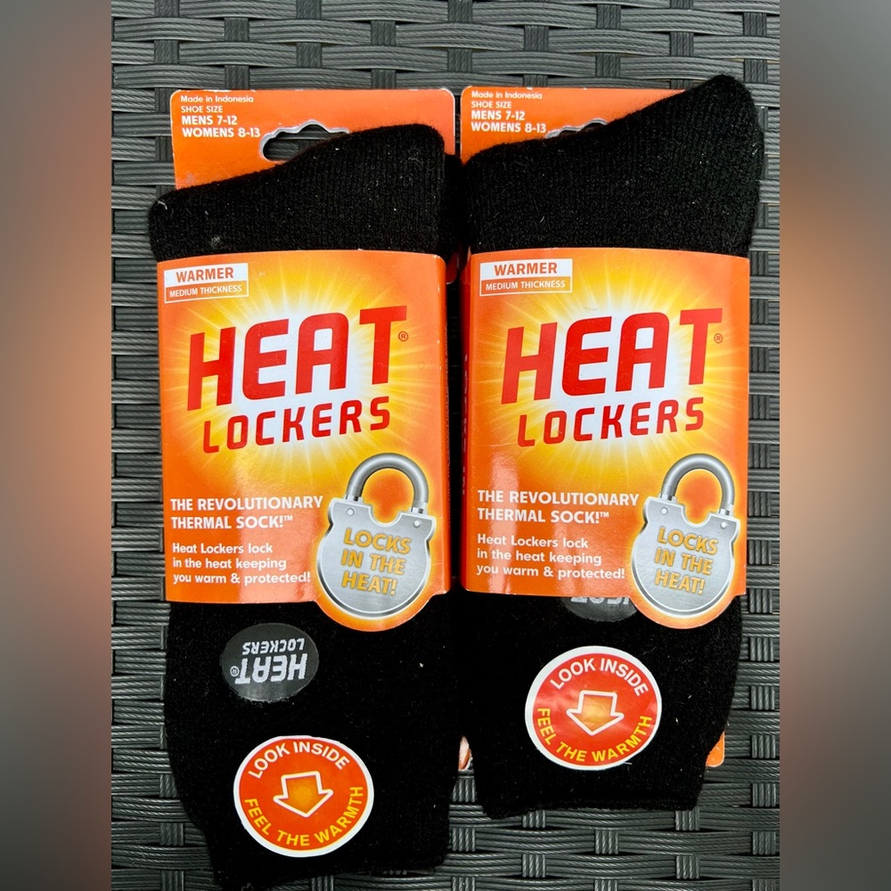 Black Thermal Socks for Men 7-12 women’s 8-13
